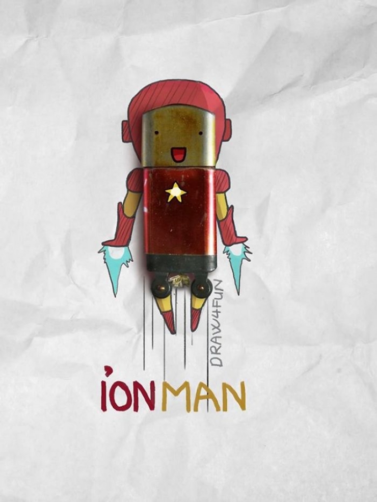 Illustration de l'article : The Vietnamese artist draws superheroes from everyday objects
