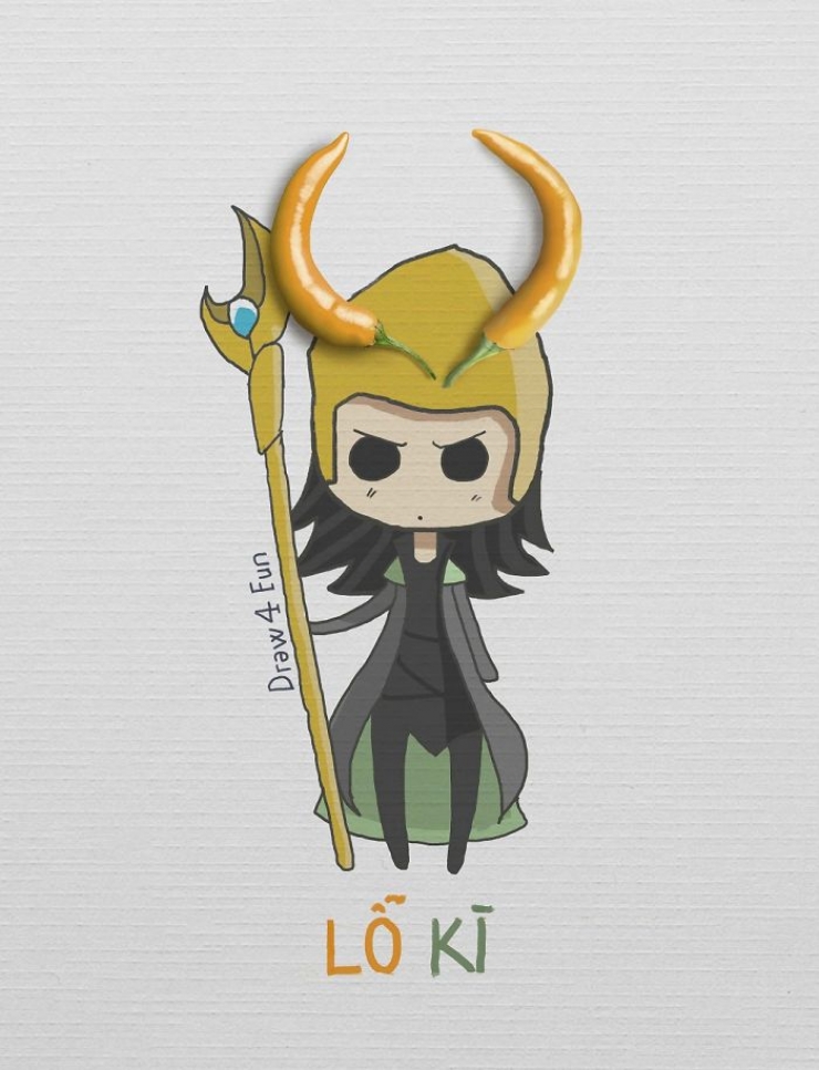 Illustration de l'article : The Vietnamese artist draws superheroes from everyday objects