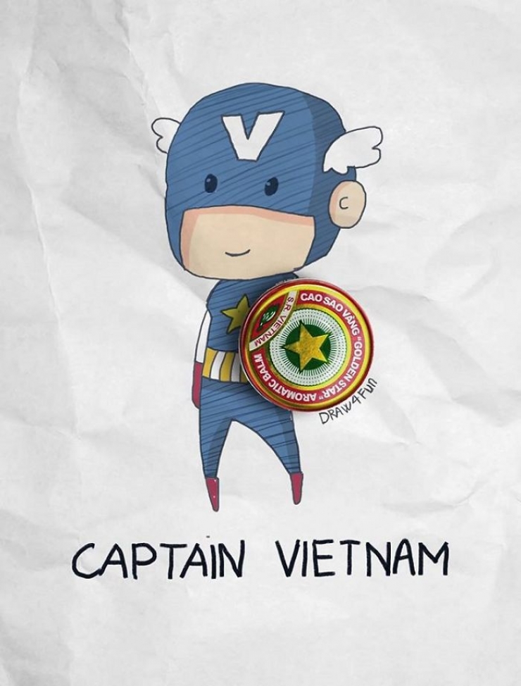 Illustration de l'article : The Vietnamese artist draws superheroes from everyday objects