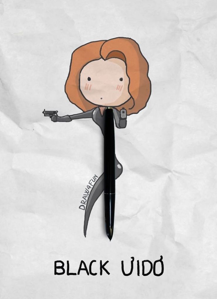 Illustration de l'article : The Vietnamese artist draws superheroes from everyday objects