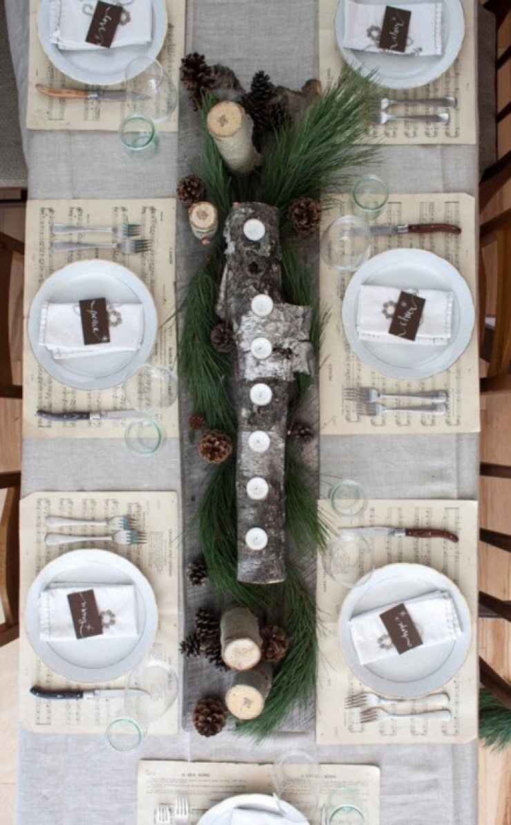 Illustration de l'article : Here are 20 ideas for decorating the Christmas table...#3 is amazing!
