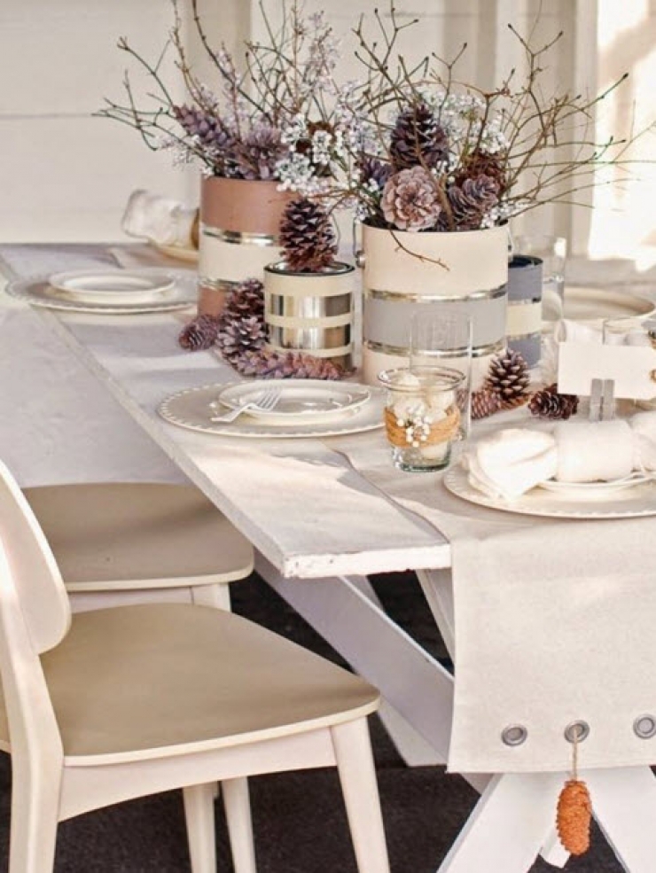 Illustration de l'article : Here are 20 ideas for decorating the Christmas table...#3 is amazing!