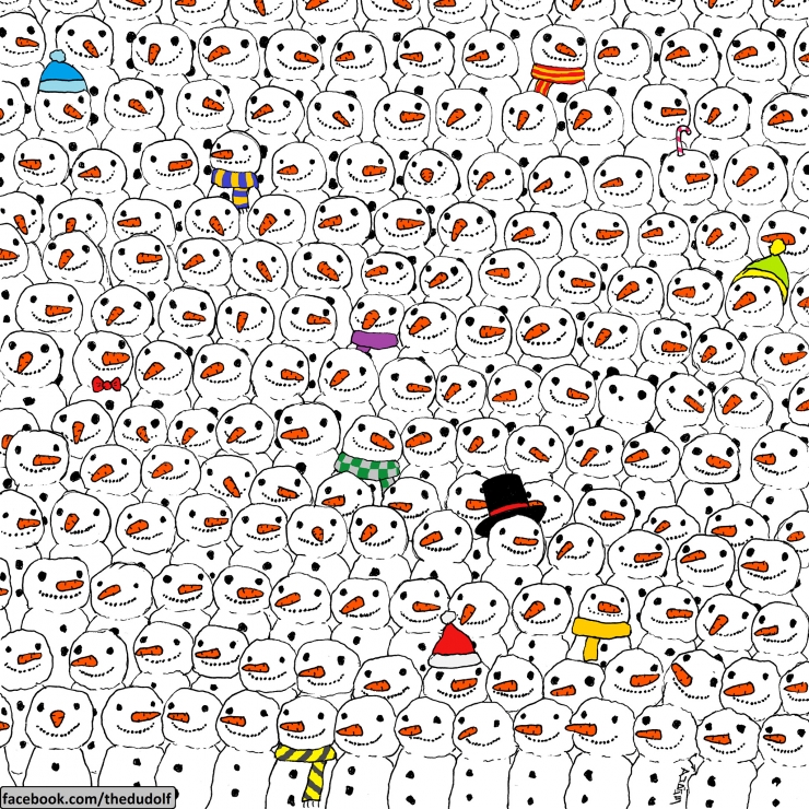 Illustration de l'article : Can you find the panda hidden in this picture in less than a minute? It's not as easy as it looks...