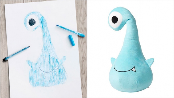 Illustration de l'article : When IKEA transforms children’s drawings into soft toys for a good cause... A genius idea!