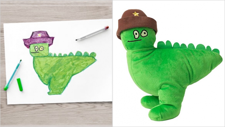 Illustration de l'article : When IKEA transforms children’s drawings into soft toys for a good cause... A genius idea!