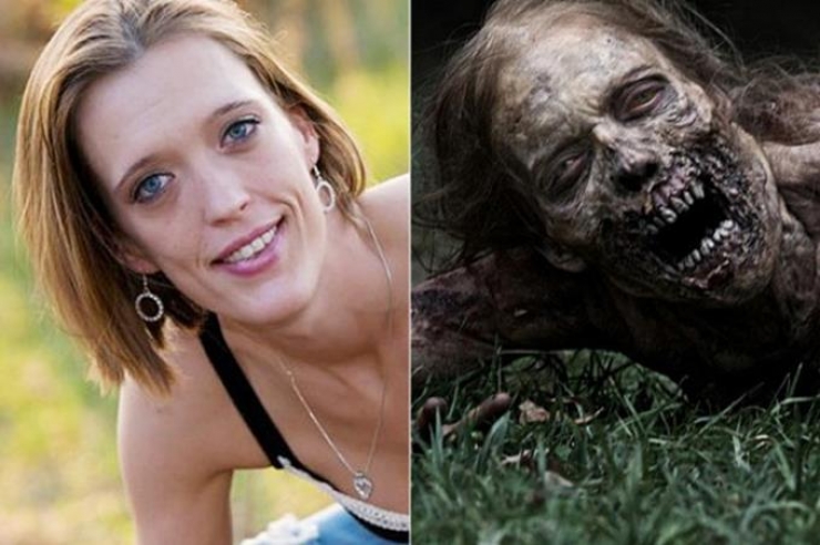 Illustration de l'article : 12 zombies before and after their makeup for The Walking Dead
