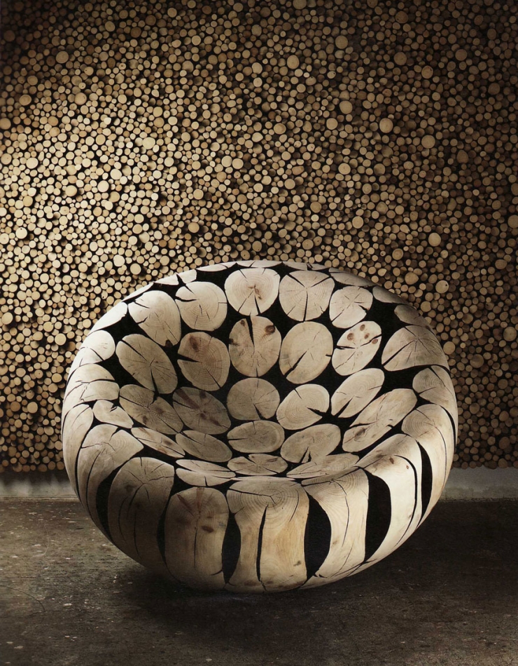 Illustration de l'article : For years he has been collecting wooden logs... Look at what he has made!
