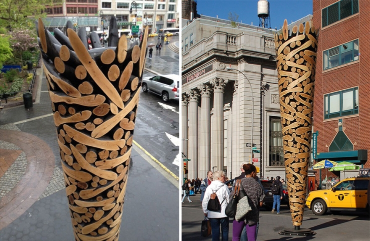 Illustration de l'article : For years he has been collecting wooden logs... Look at what he has made!