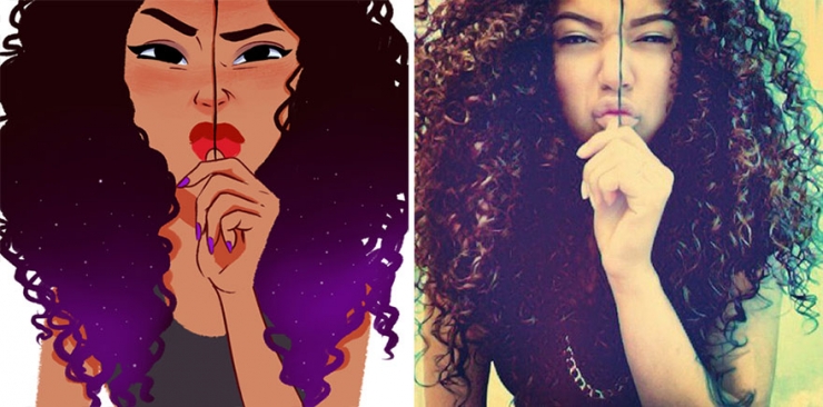 Illustration de l'article : He uses photos of complete strangers to make outstanding illustrations!