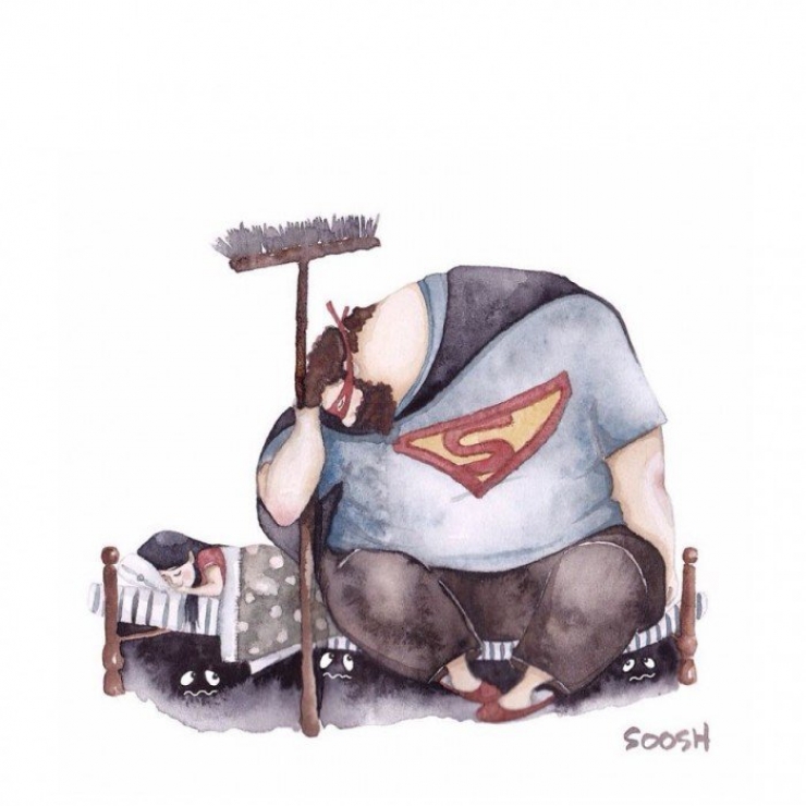 Illustration de l'article : The incredible love of a father for his daughter, shown through 14 beautiful drawings!