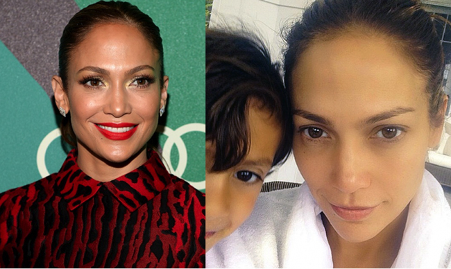 Illustration de l'article : 12 surprising celebrity selfies without makeup