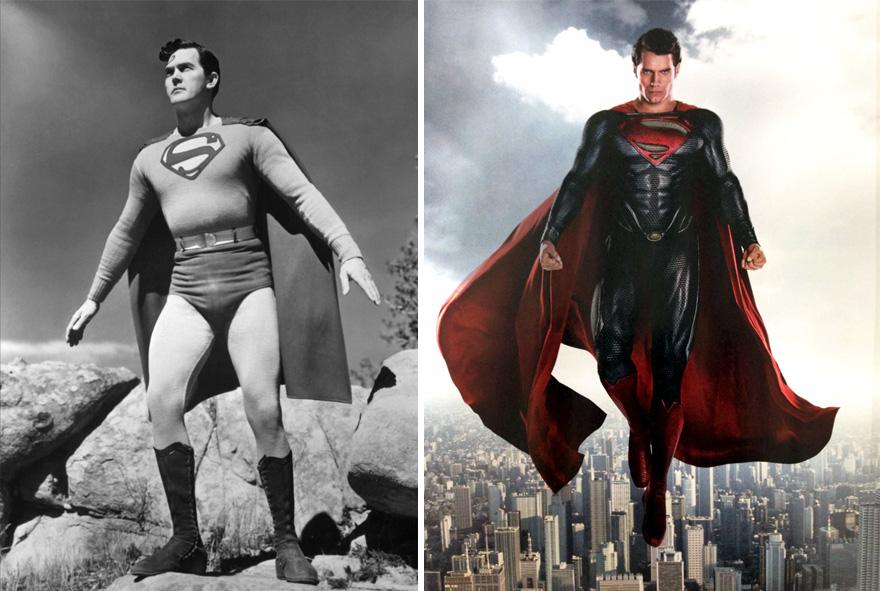 Illustration de l'article : 19 before and after versions of superhero costumes!