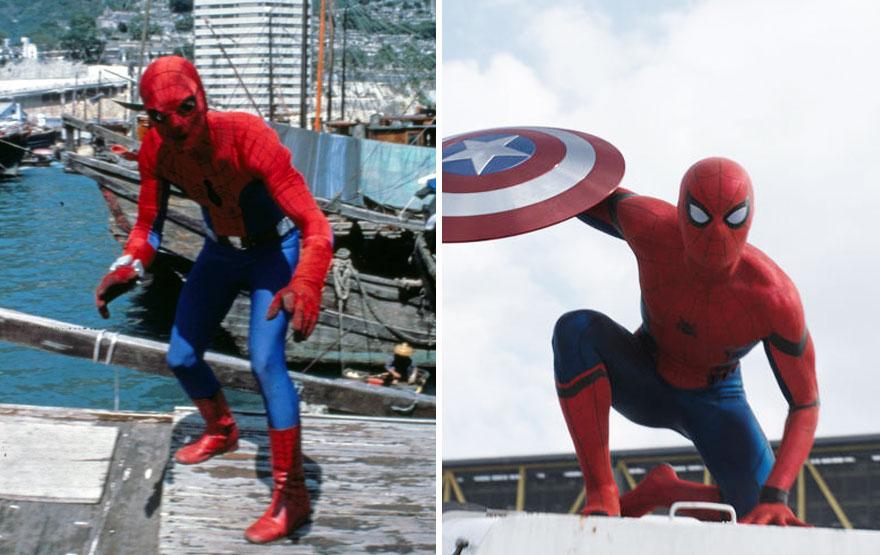 Illustration de l'article : 19 before and after versions of superhero costumes!