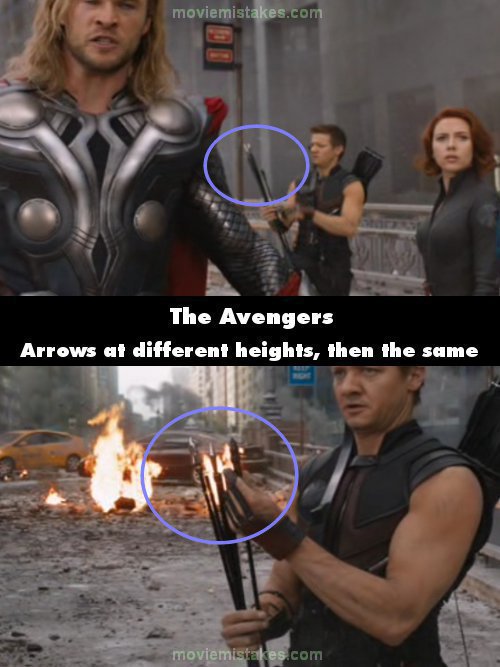 Illustration de l'article : 13 filming mistakes from the movie The Avengers