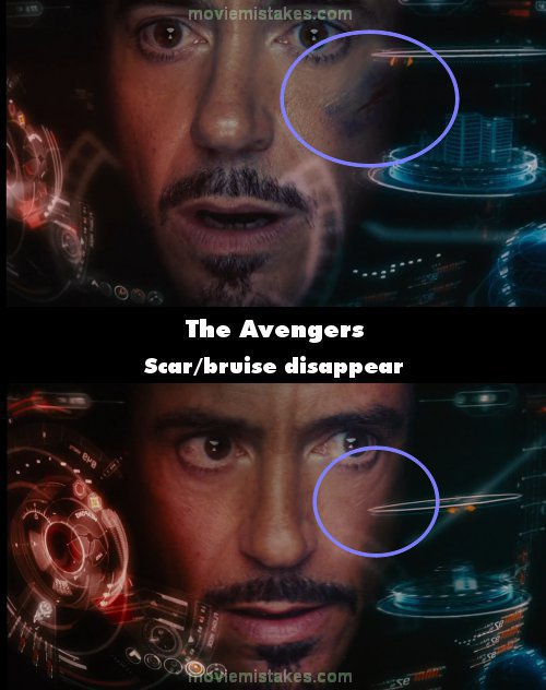 Illustration de l'article : 13 filming mistakes from the movie The Avengers