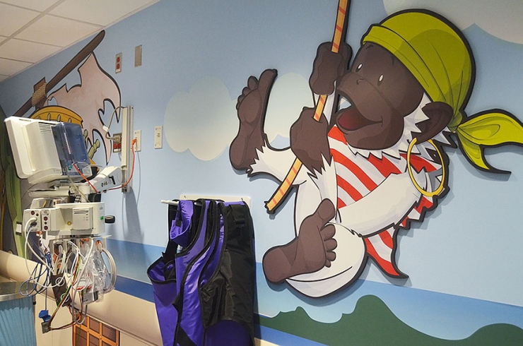 Illustration de l'article : To reassure the sick children, this hospital has brought a few modifications to its scanner!