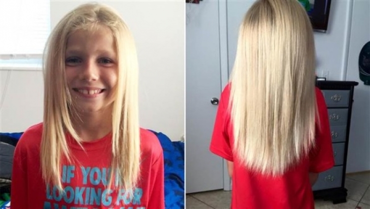 Illustration de l'article : People insulted him by calling him a girl for two years because of his long hair. However, he had an admirable reason for not getting it cut!