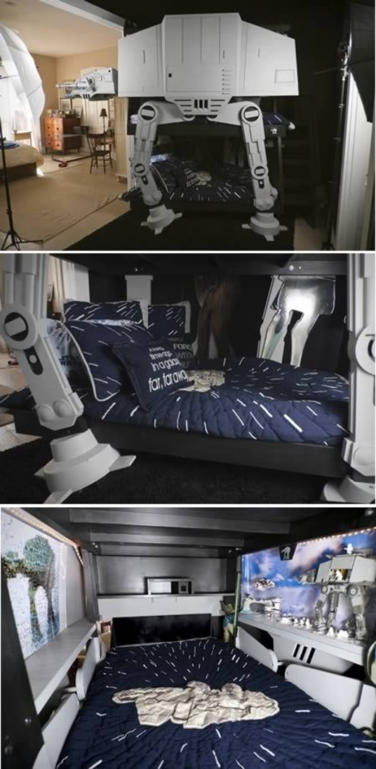 Illustration de l'article : Geek atmosphere guaranteed with these 38 ideas! Somewhere between original and bizarre decor...