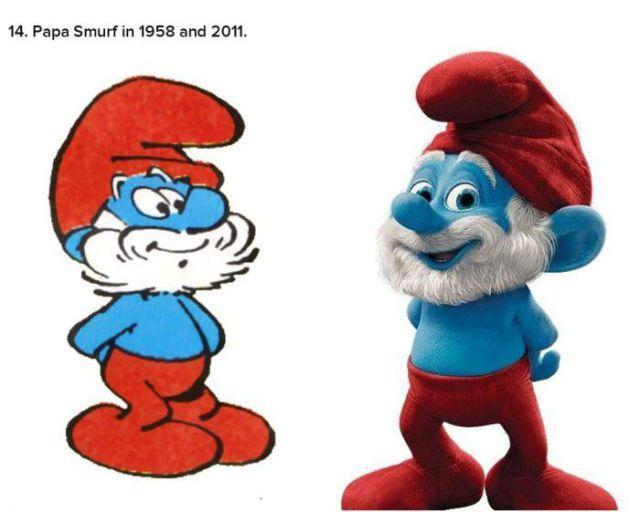 Illustration de l'article : 21 illustrations that show the transformation of cartoons from when they were created to today!