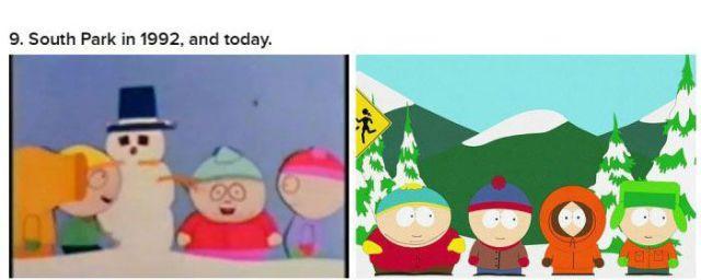 Illustration de l'article : 21 illustrations that show the transformation of cartoons from when they were created to today!