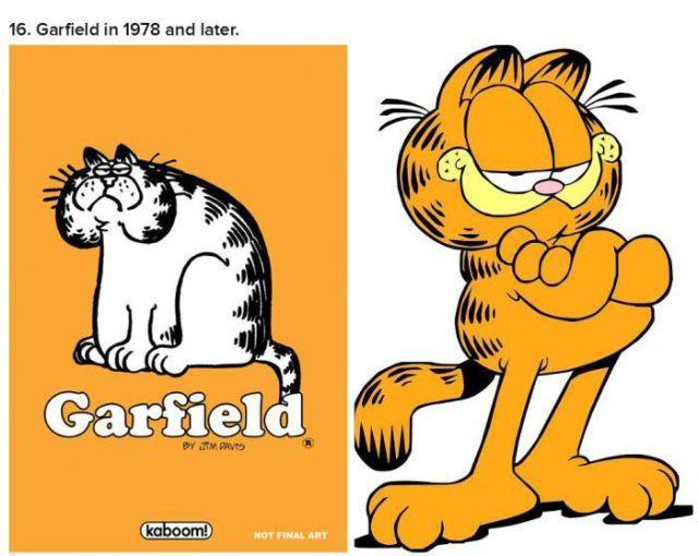 Illustration de l'article : 21 illustrations that show the transformation of cartoons from when they were created to today!