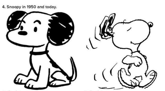 Illustration de l'article : 21 illustrations that show the transformation of cartoons from when they were created to today!