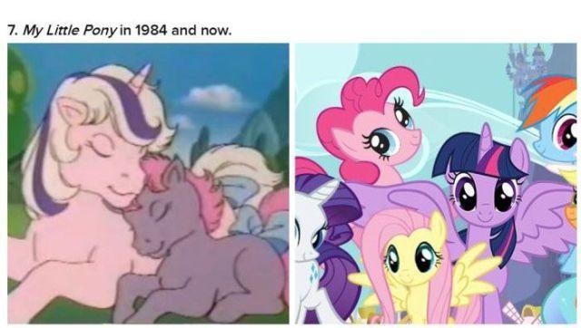 Illustration de l'article : 21 illustrations that show the transformation of cartoons from when they were created to today!