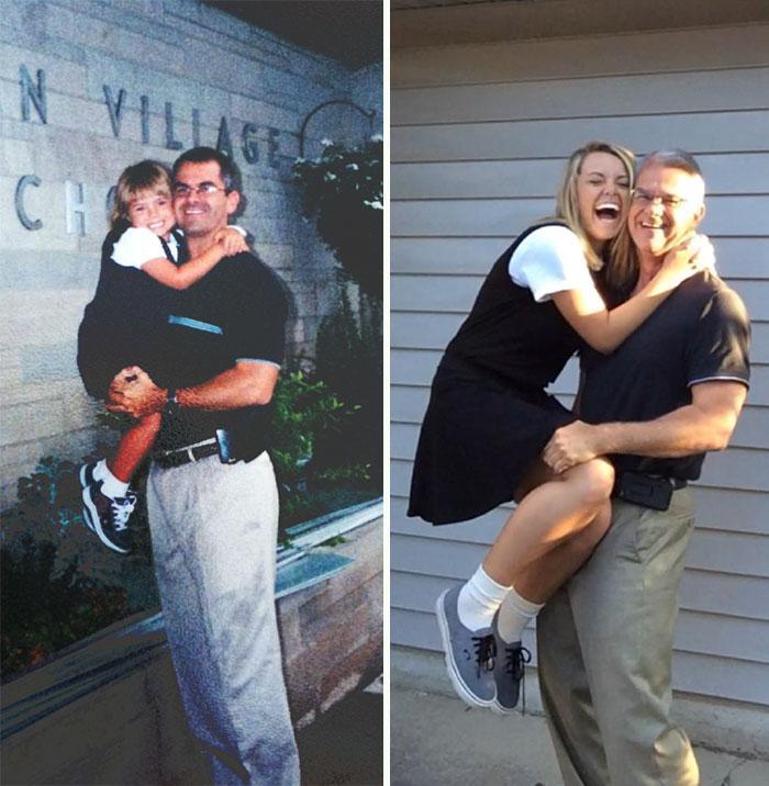 Illustration de l'article : 15 photos of students on their first and last days of school!