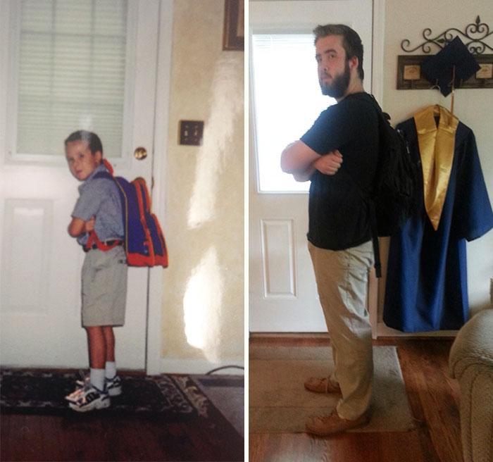 Illustration de l'article : 15 photos of students on their first and last days of school!
