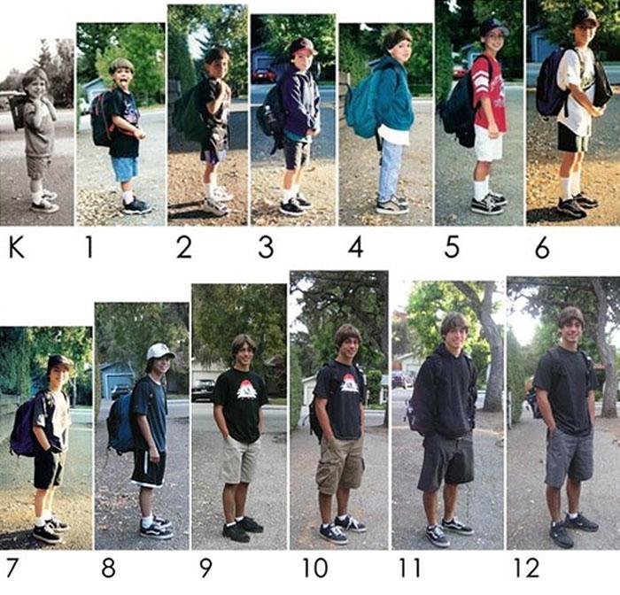 Illustration de l'article : 15 photos of students on their first and last days of school!