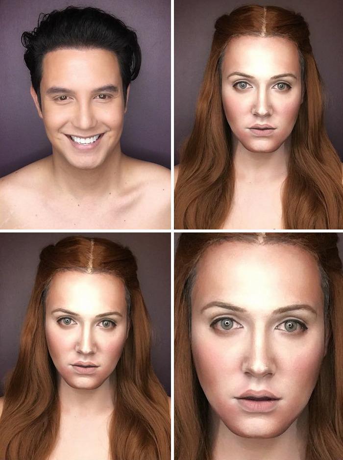 Illustration de l'article : This guy makes himself up look like 7 different “Game of Thrones” characters!