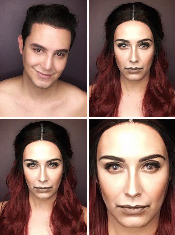 Illustration de l'article : This guy makes himself up look like 7 different “Game of Thrones” characters!