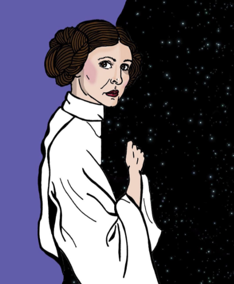 Illustration de l'article : Ranking the most beautiful illustrations in tribute to Carrie Fisher (Princess Leia)!