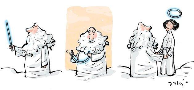 Illustration de l'article : Ranking the most beautiful illustrations in tribute to Carrie Fisher (Princess Leia)!