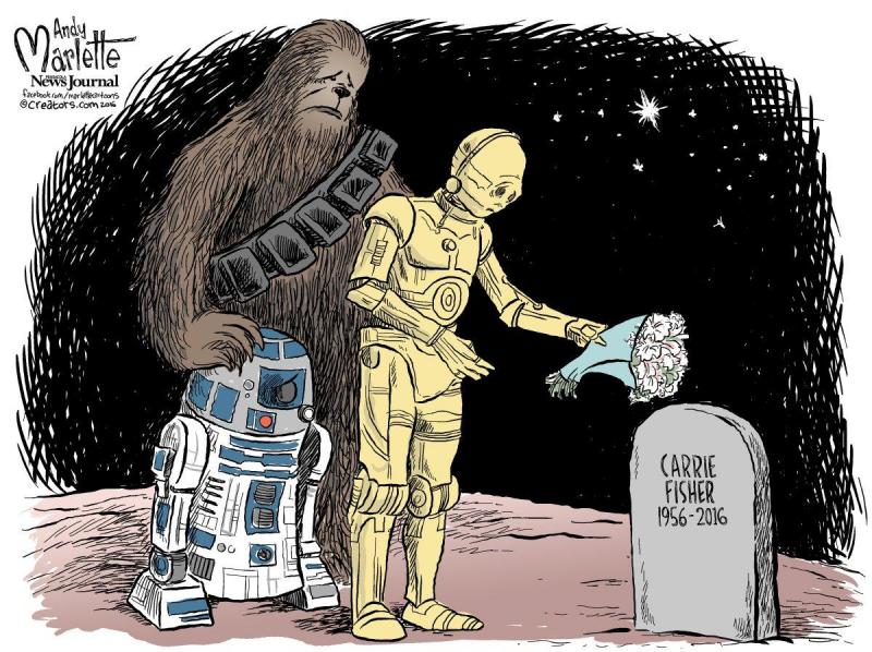 Illustration de l'article : Ranking the most beautiful illustrations in tribute to Carrie Fisher (Princess Leia)!