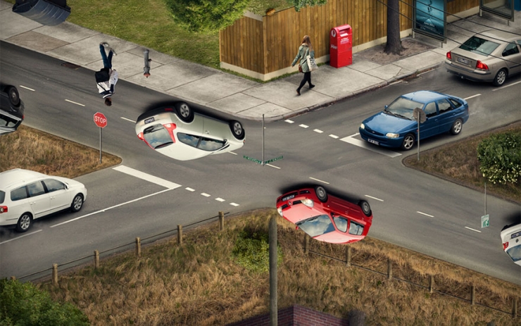 Illustration de l'article : Starting with everyday photos, Erik Johnsson creates surprising optical illusions!