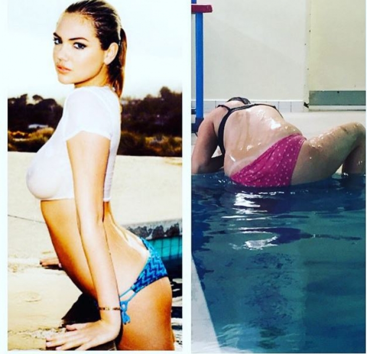 Illustration de l'article : She mocks Instagram celebrities by recreating their photos to show that they are only staged...