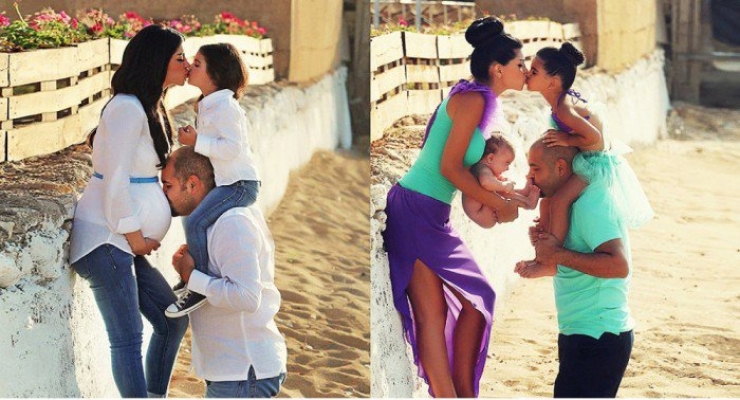 Illustration de l'article : To announce the baby&acirc;&euro;&trade;s arrival, these 10 families created very touching photos...