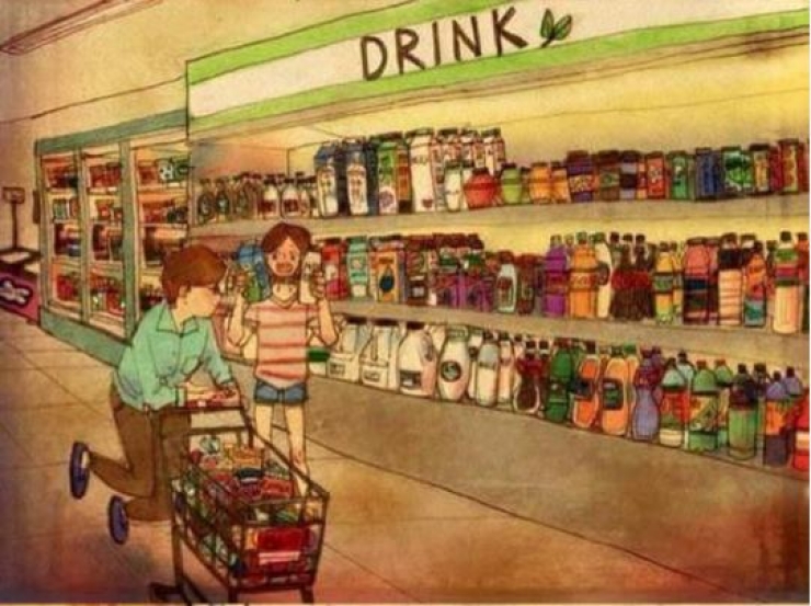 Illustration de l'article : A couple's happiness lies in the simple things... These drawings are proof of that!