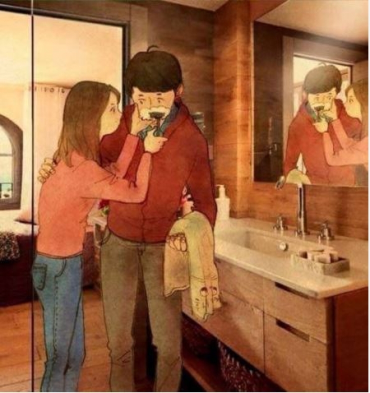 Illustration de l'article : A couple's happiness lies in the simple things... These drawings are proof of that!