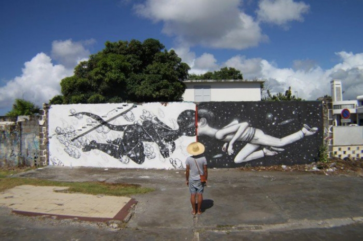 Illustration de l'article : Here's Seth, a French artist who glorifies buildings with a certain class...