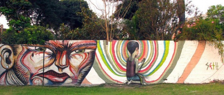 Illustration de l'article : Here's Seth, a French artist who glorifies buildings with a certain class...