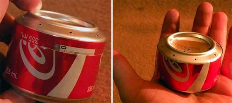 Illustration de l'article : Here's how to make a small stove for your travels, with an empty can.