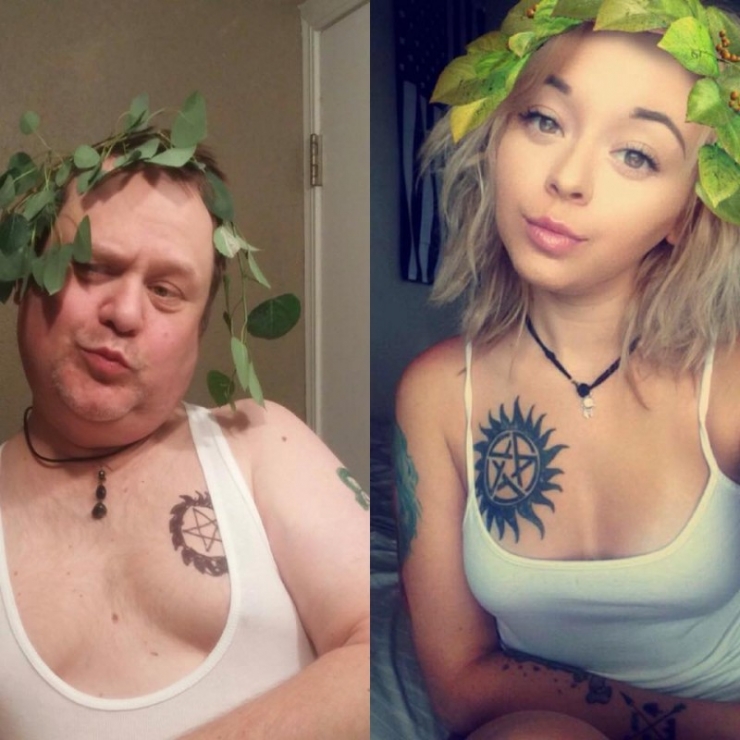 Illustration de l'article : He makes fun of the selfies his daughter posts on Facebook by recreating her photos... The results are awesome!