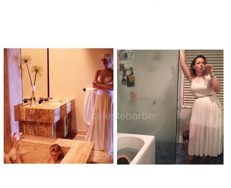 Illustration de l'article : Mom on Instagram vs. Mom in real life: She parodies deceivingly perfect celebrity photos with infectious humor!