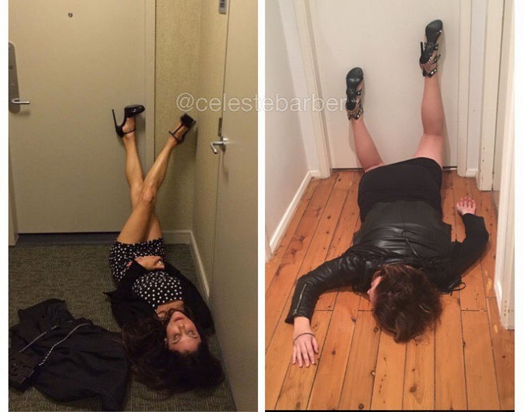 Illustration de l'article : Mom on Instagram vs. Mom in real life: She parodies deceivingly perfect celebrity photos with infectious humor!