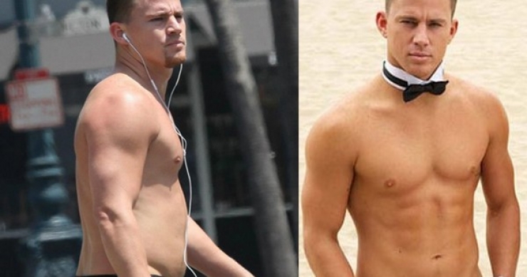 Illustration de l'article : 14 Celebrities: from big bellies to 6-pack abs! What a difference!