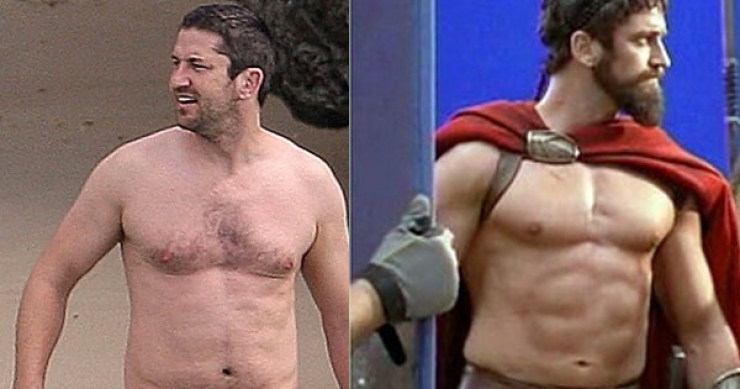 Illustration de l'article : 14 Celebrities: from big bellies to 6-pack abs! What a difference!