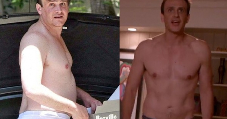 Illustration de l'article : 14 Celebrities: from big bellies to 6-pack abs! What a difference!