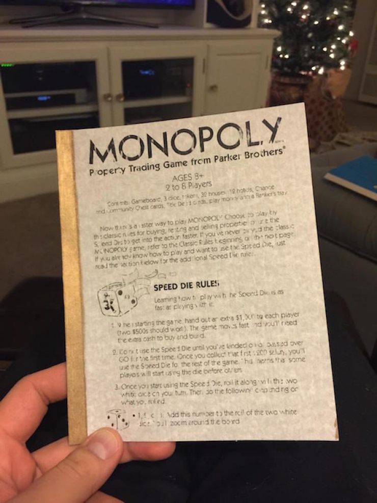 Illustration de l'article : He created his own version of Monopoly to propose to his girlfriend... This is adorable!